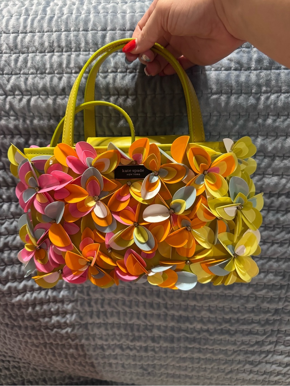 Kate Spade Sam Icon Bouquet Embellished Small Tote - Picture 1 of 4